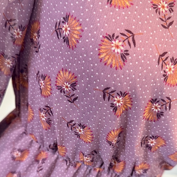 Inspired Hearts Purple Floral Dress Size Small - Picture 3 of 12